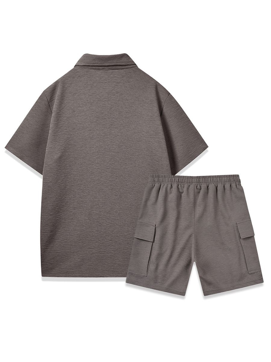 Two-Piece Shirt and Cargo Shorts