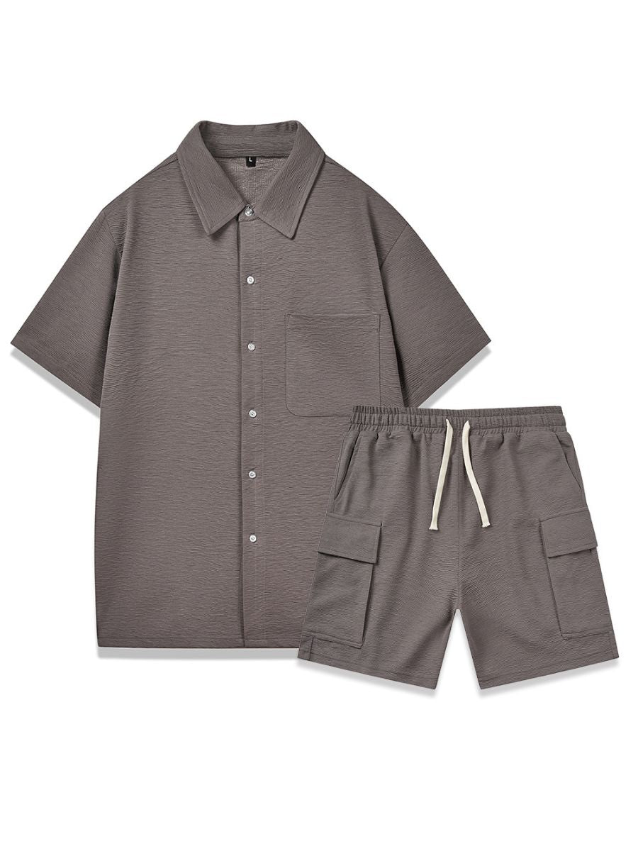 Two-Piece Shirt and Cargo Shorts