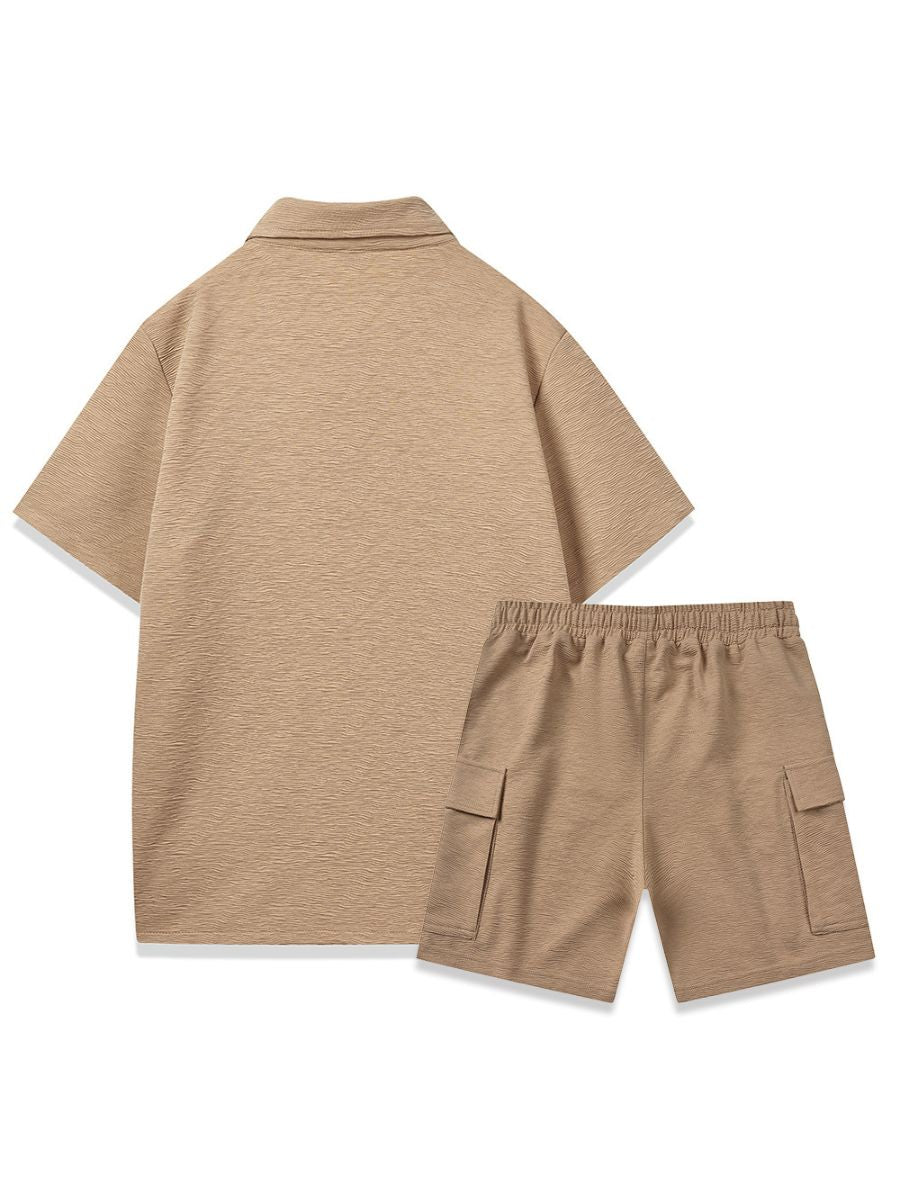 Two-Piece Shirt and Cargo Shorts