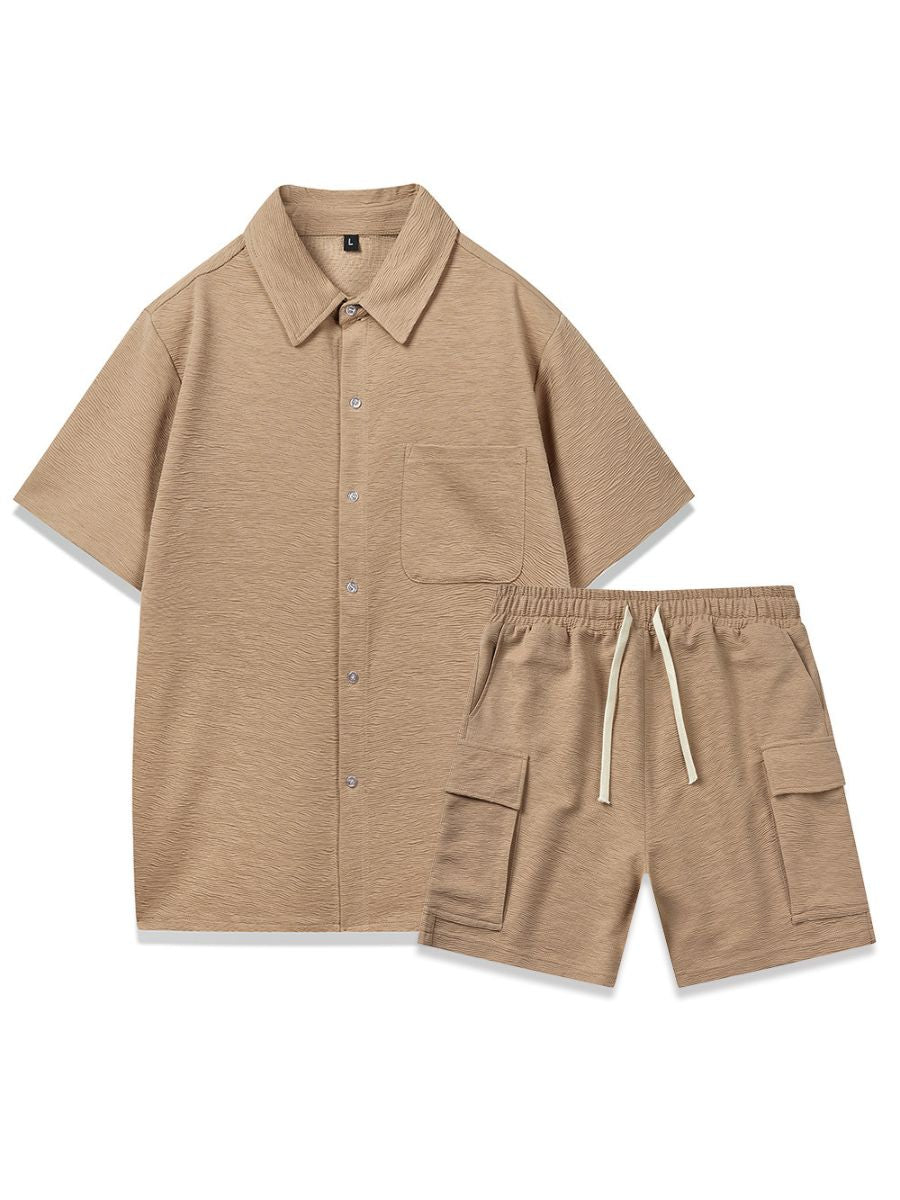 Two-Piece Shirt and Cargo Shorts