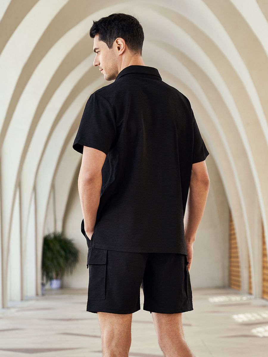Two-Piece Shirt and Cargo Shorts