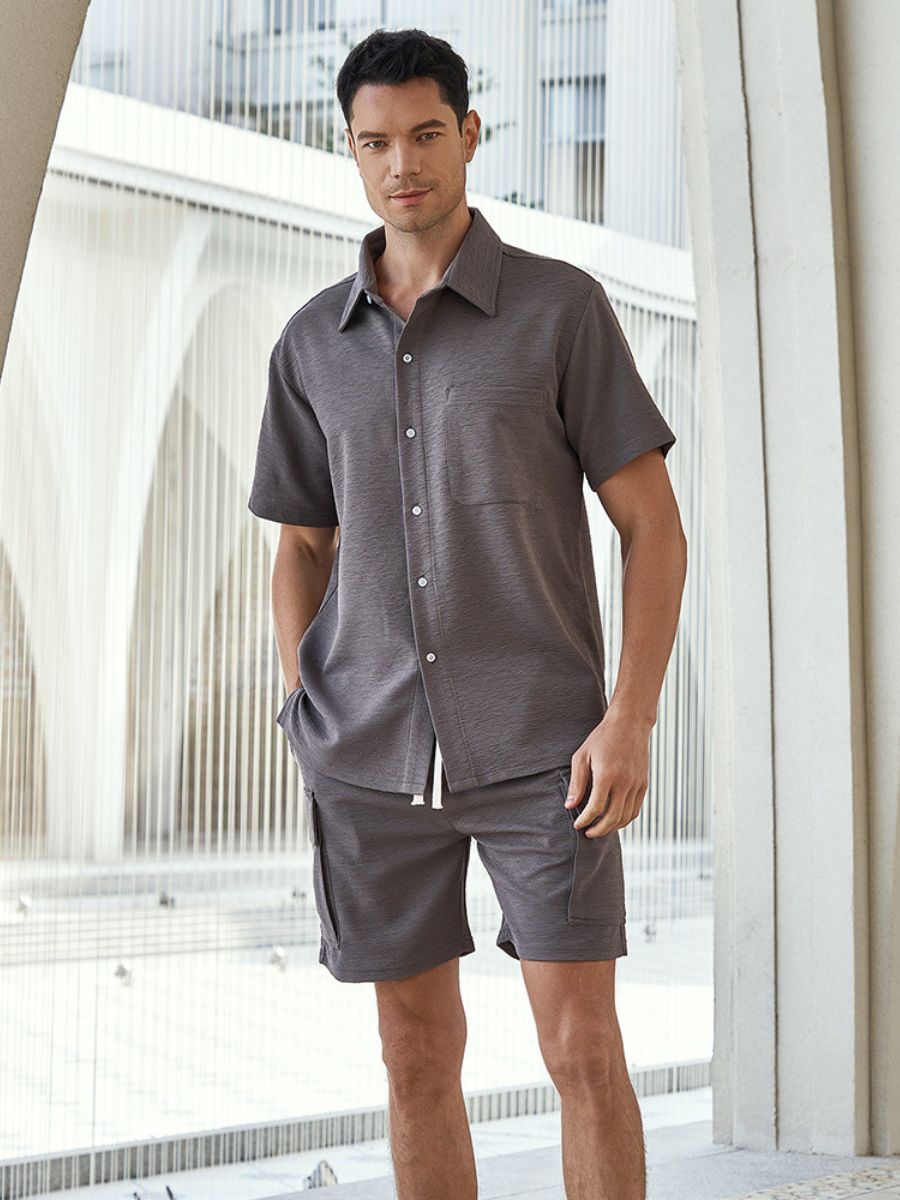 Two-Piece Shirt and Cargo Shorts