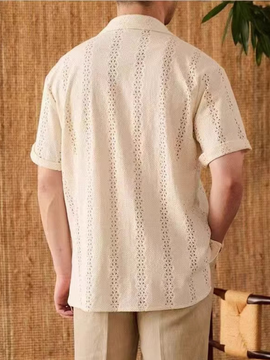 Vintage Hollow-Out Summer Shirt