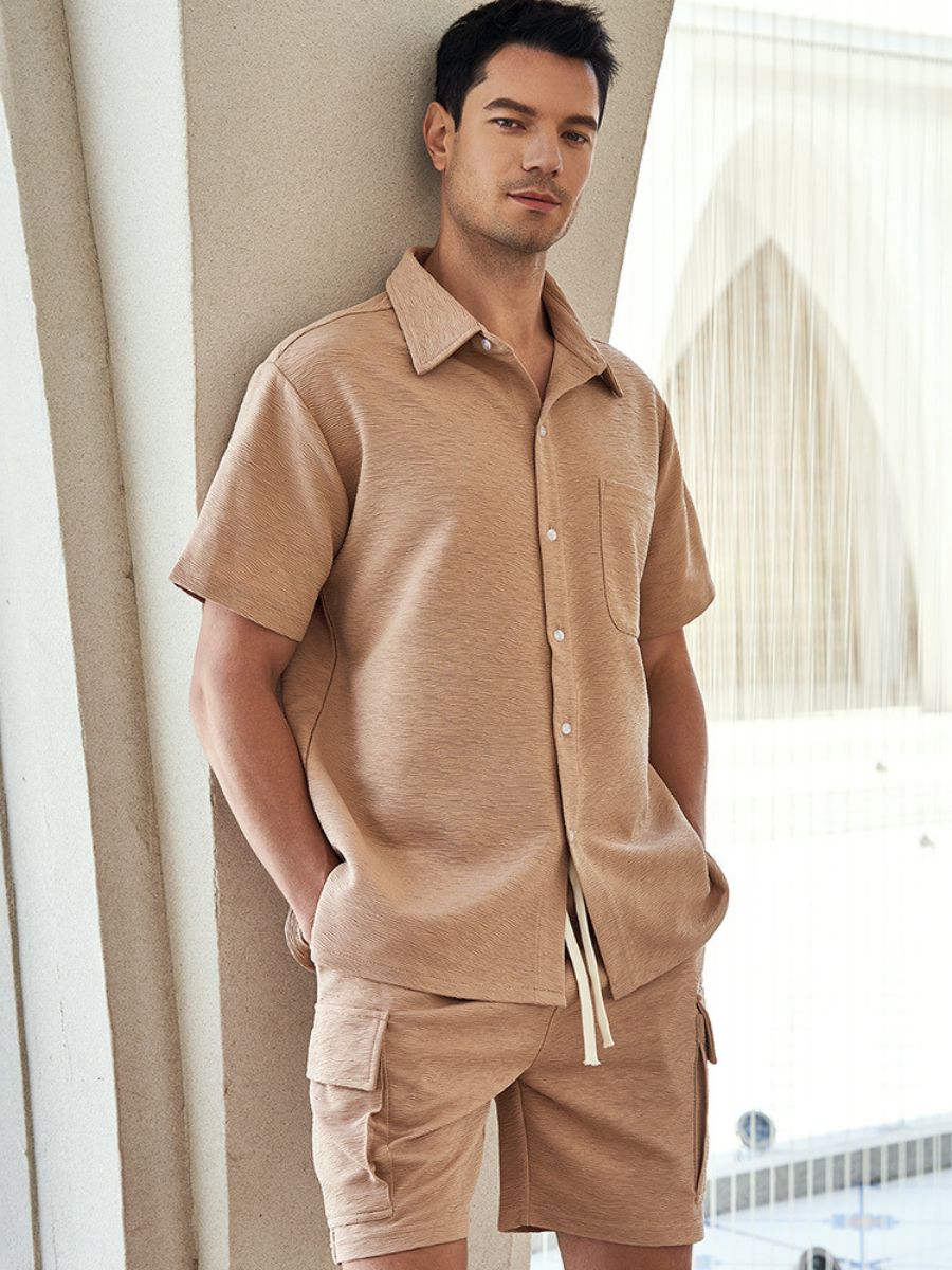 Two-Piece Shirt and Cargo Shorts