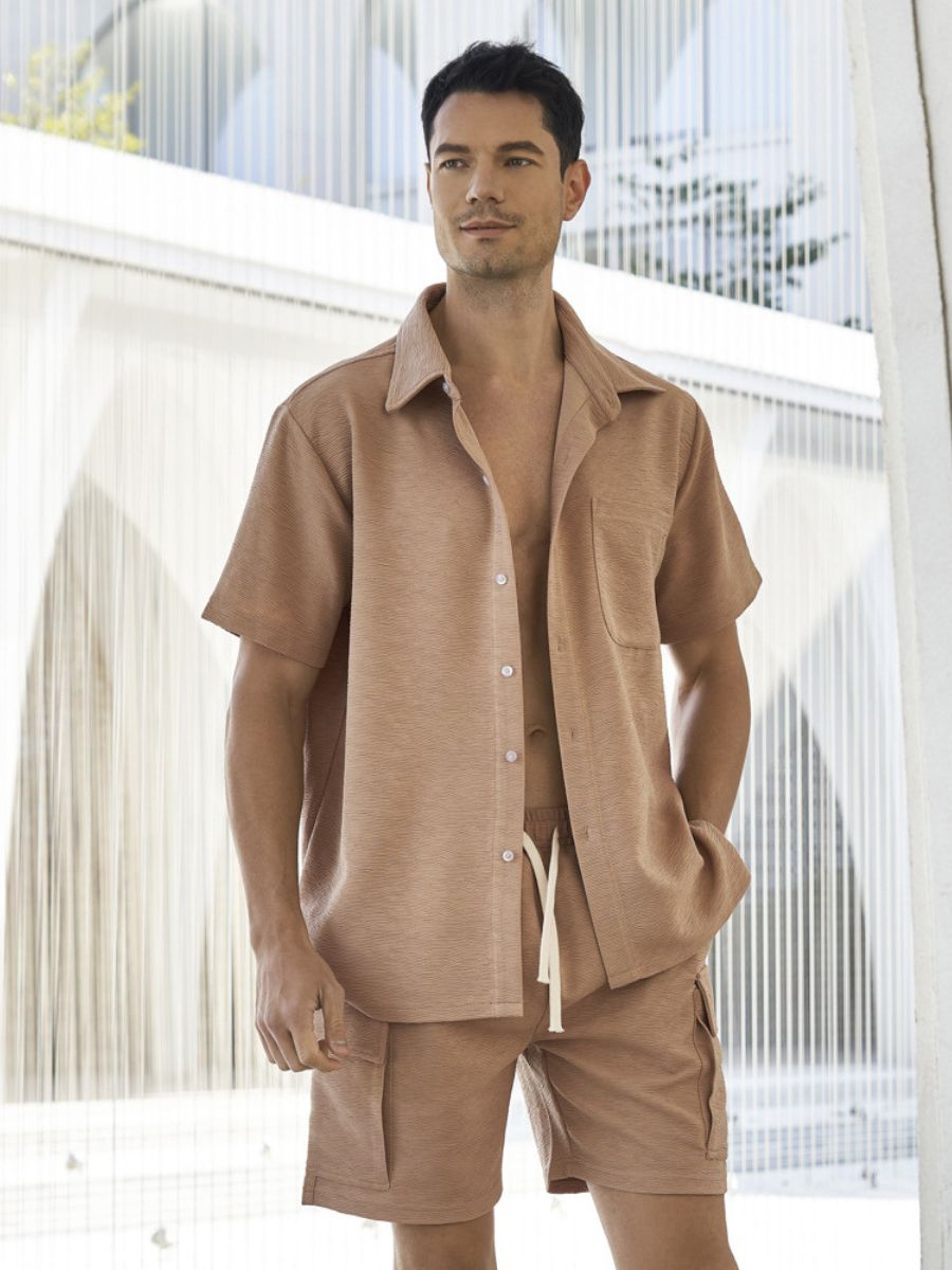 Two-Piece Shirt and Cargo Shorts