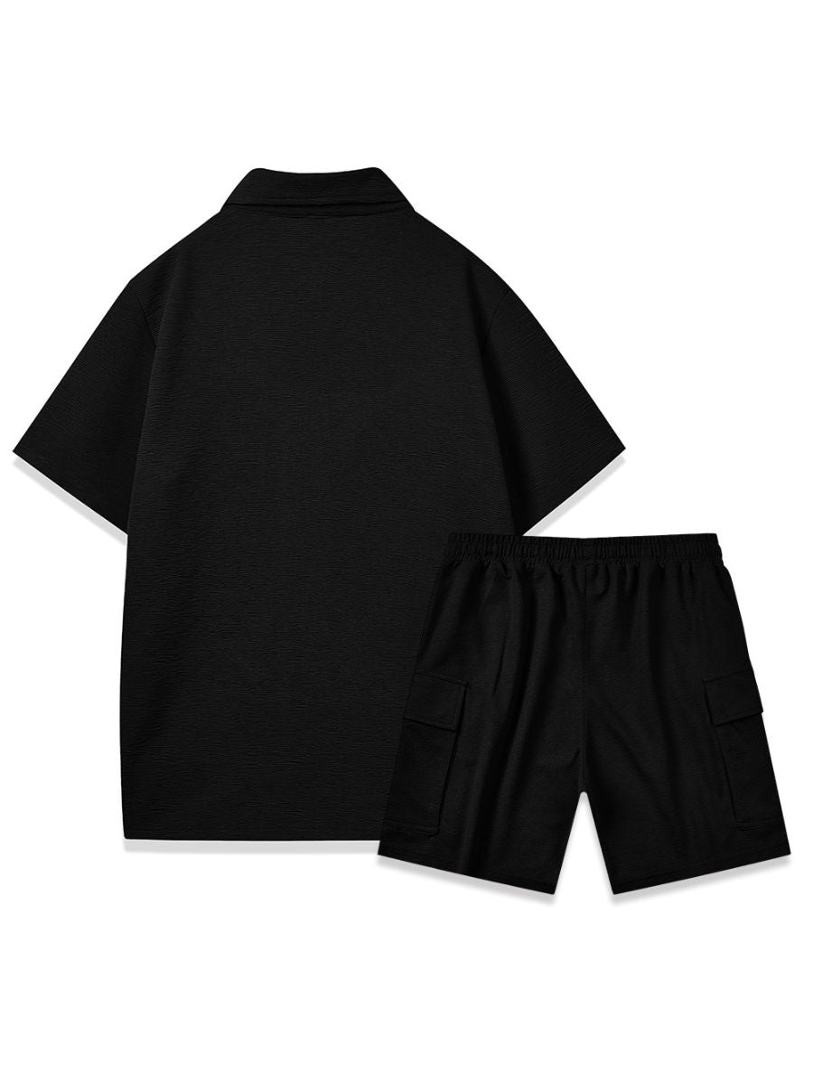 Two-Piece Shirt and Cargo Shorts