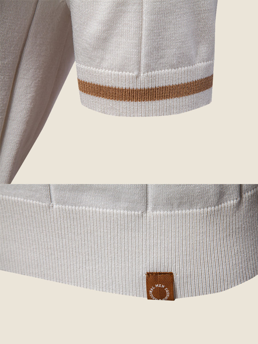 Half Zip Knit Golf Shirt