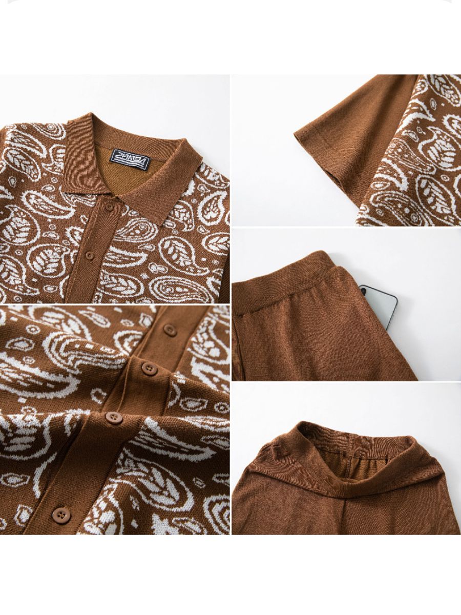 Paisley Knit Two Piece Set