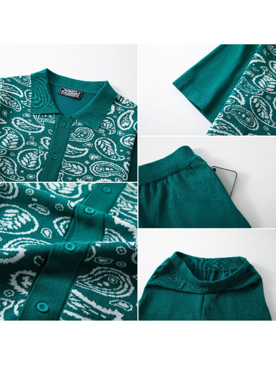 Paisley Knit Two Piece Set