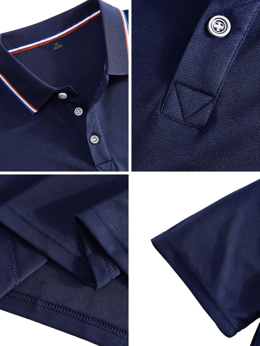 2 Piece Casual Polo Shirt and Linen Pants