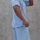 Fashion Hooded Short-sleeved Shorts Suit