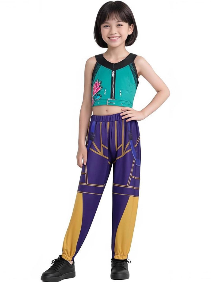 Sale Anime Cyber Girls Top and Pants