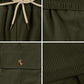Corduroy Drawstring Cargo Shorts