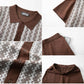 Geometric Zigzag Knit Matching Set