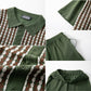2-Piece Geometric Knit Matching Set