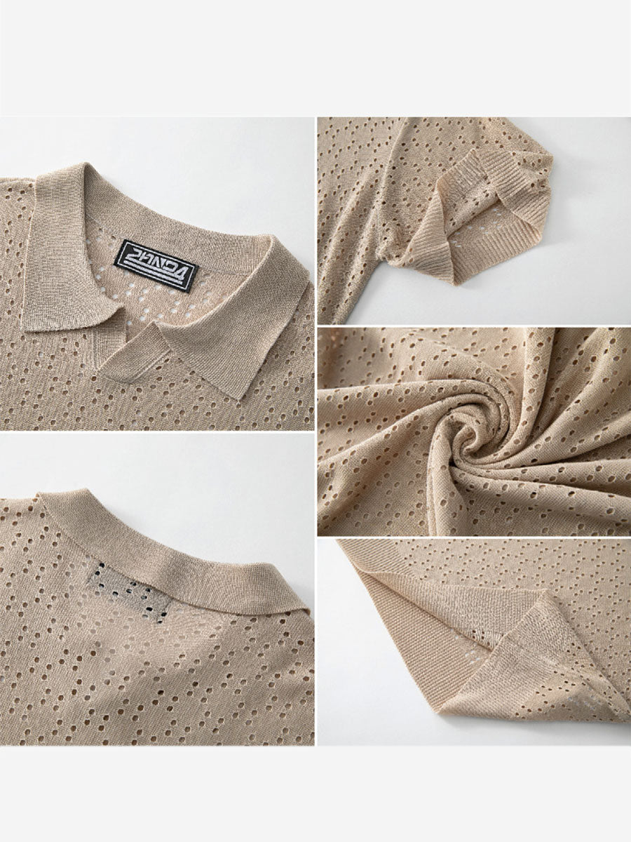 Crochet Cuban Collar Polo
