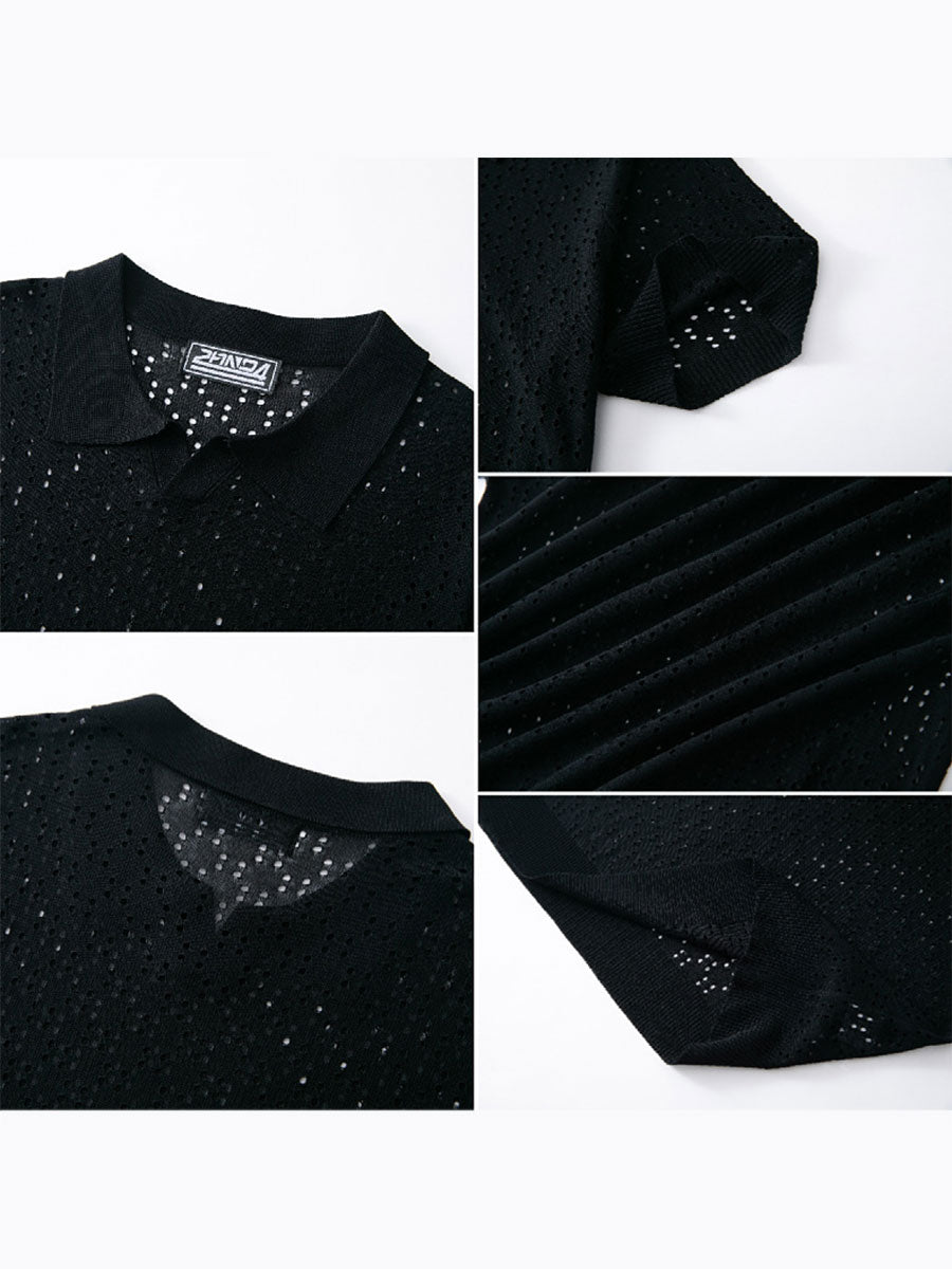 Crochet Cuban Collar Polo