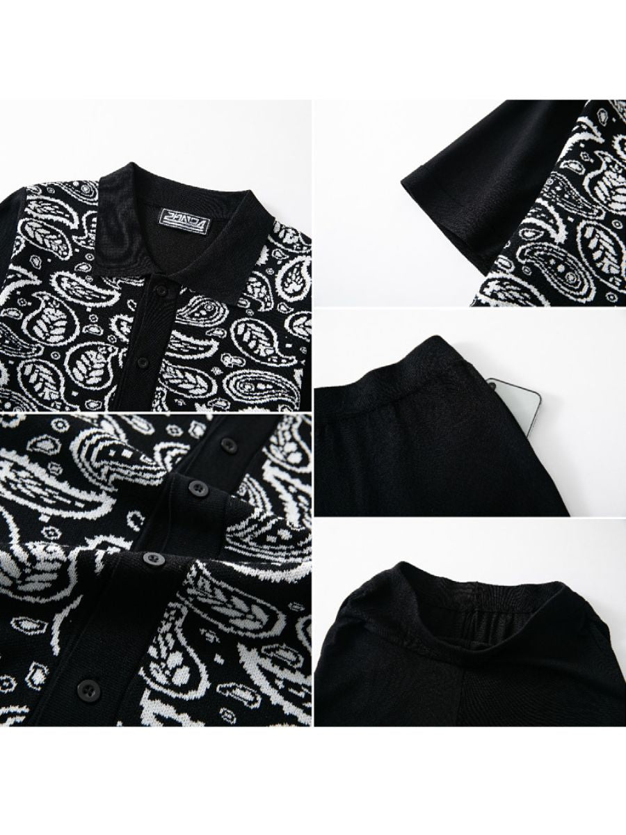 Paisley Knit Two Piece Set