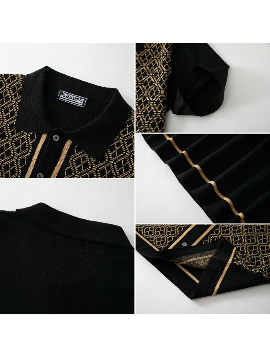 Retro Knitted Polo Style Cardigans
