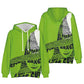 Sale Plus Size Witch Print Hooded Sweatshirt