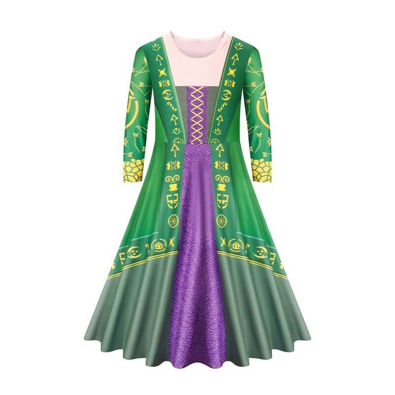 Kids Winifred Dress 3-10Y Cosplay Outfit for Halloween Dress Up