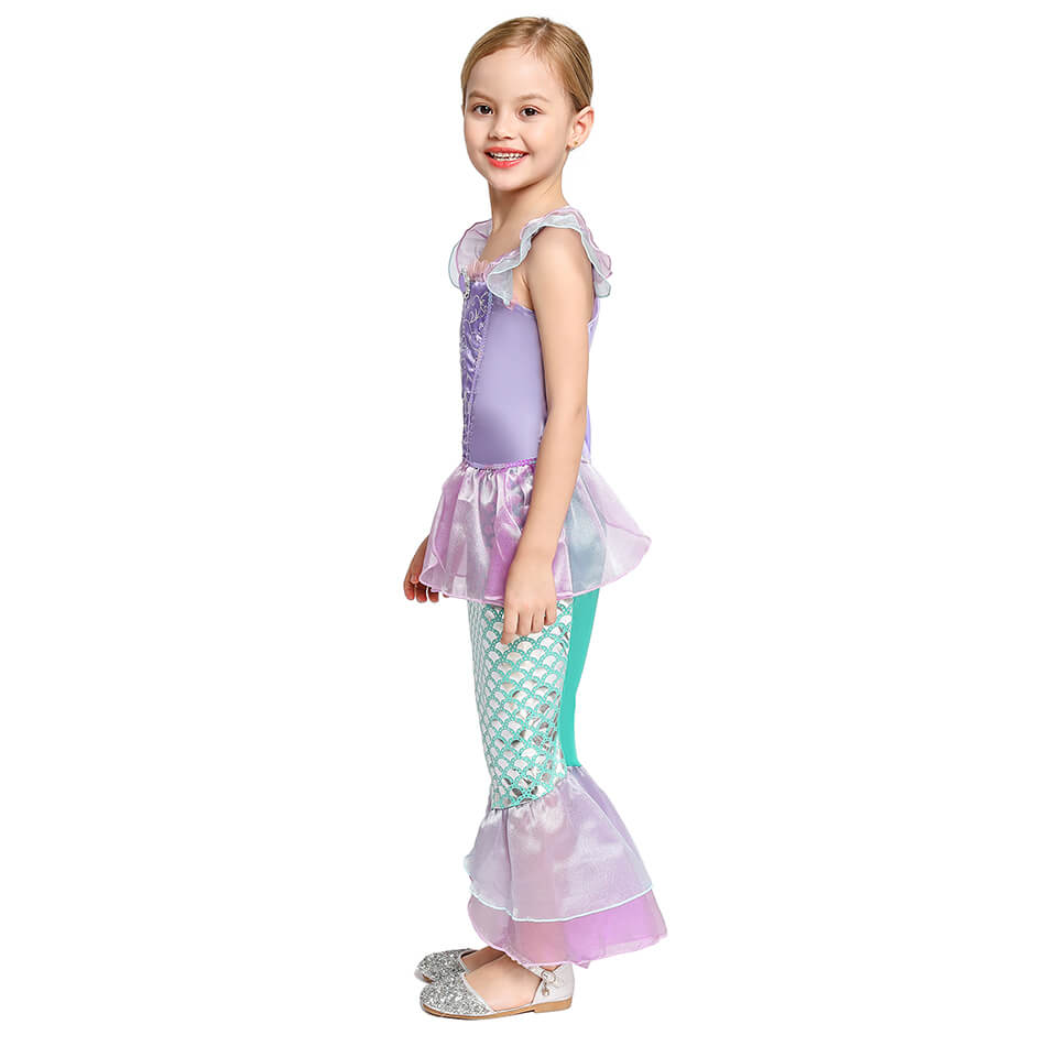 The Little Mermaid Cosplay Dress Girls Princess Dress Up Party Cosplay Costume