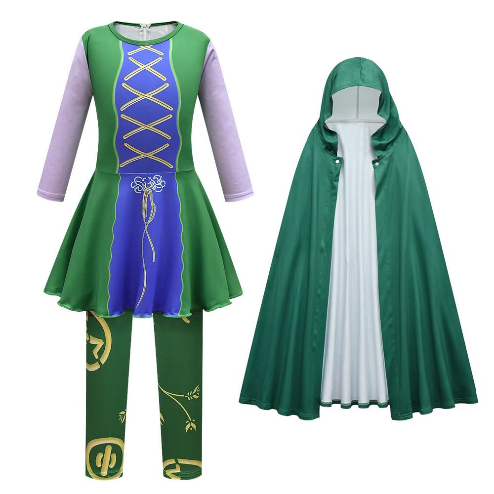 Kid Girls Winifred Sanderson Costume Cosplay Jumpsuit Uniform Outfit