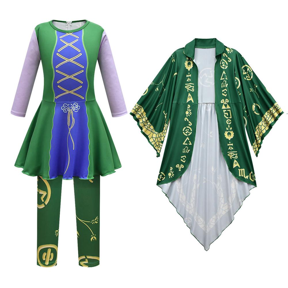 Kid Girls Winifred Sanderson Costume Cosplay Jumpsuit Uniform Outfit