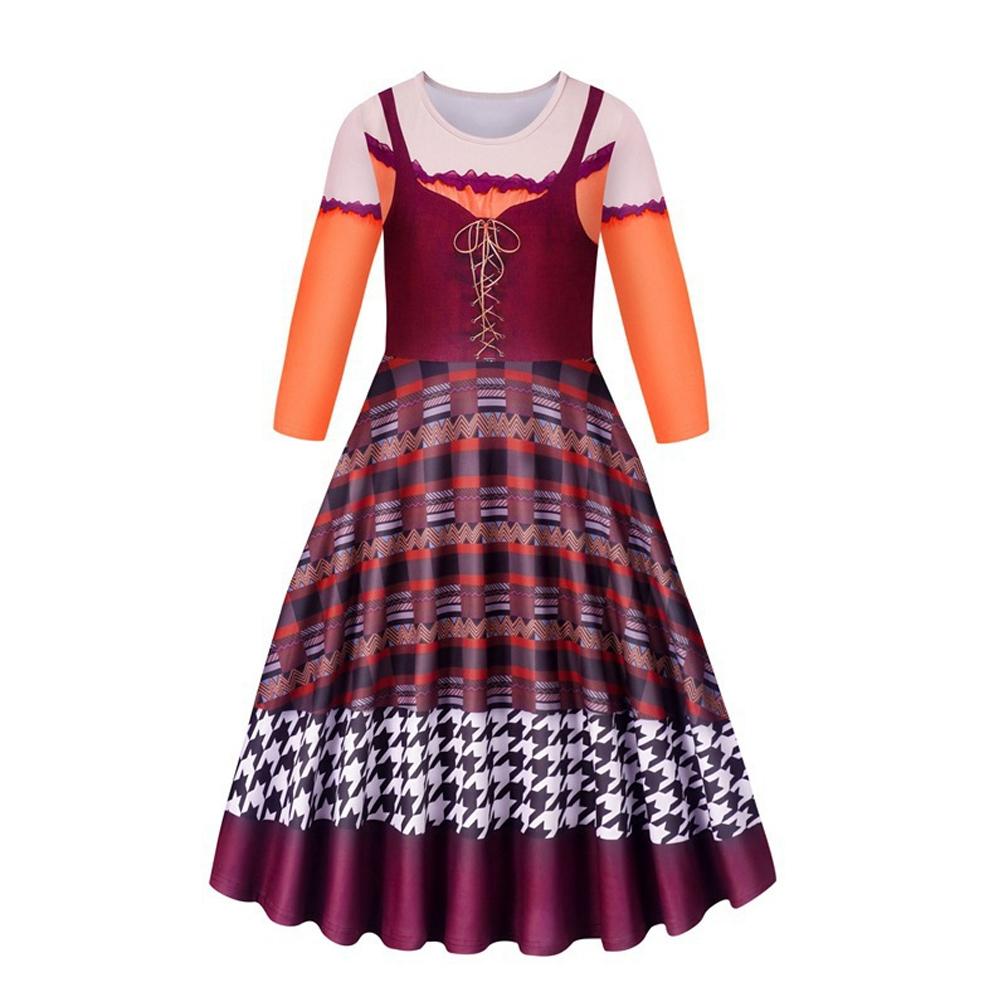 Girls Witch Dress Halloween Cosplay Outfit