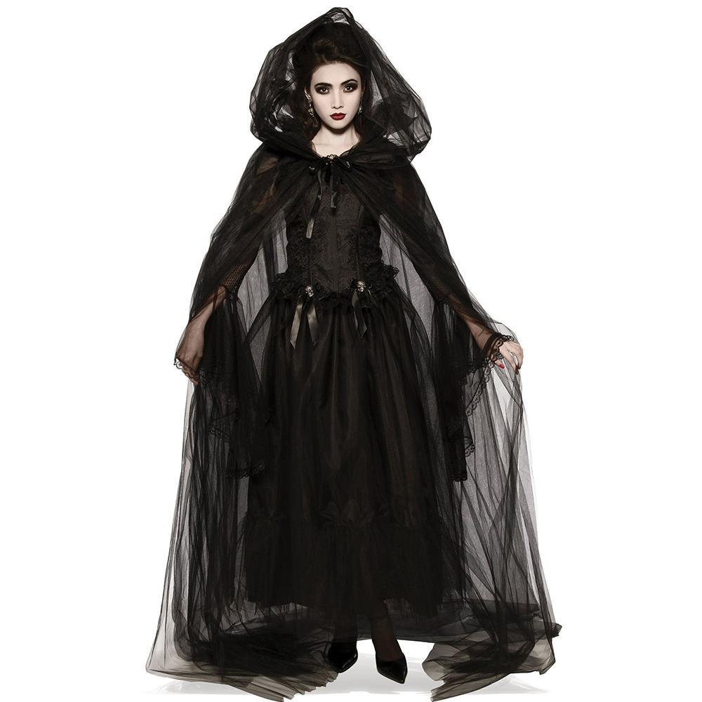 Halloween Gothic Wedding Dress Costume