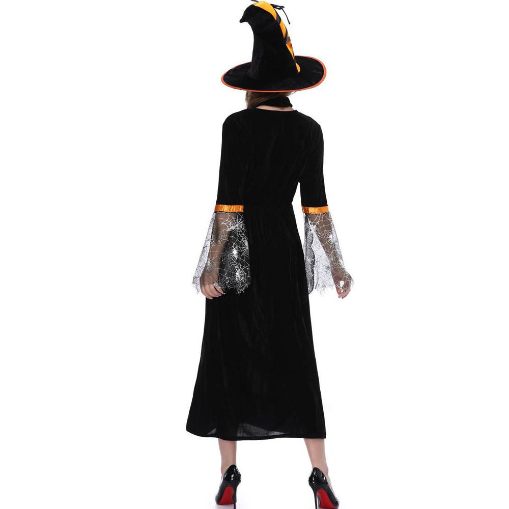 Halloween Witch Colorblock Dress Costume