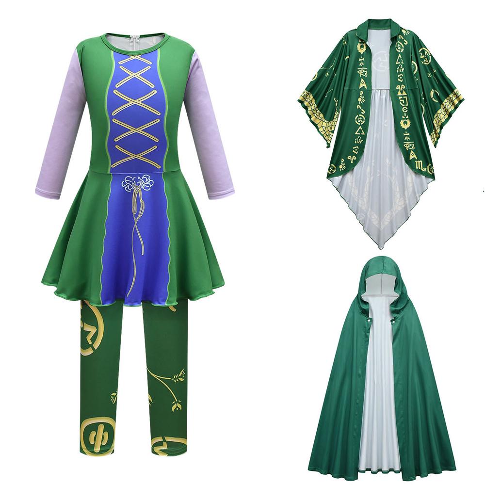 Kid Girls Winifred Sanderson Costume Cosplay Jumpsuit Uniform Outfit