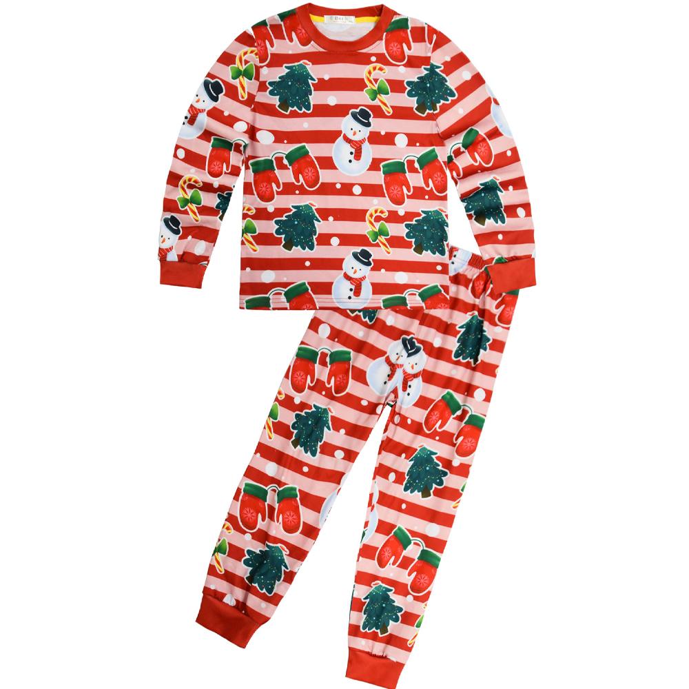 Boys Girls Pajamas Set Santa Claus T-shirt Pants 2PCS Sleepwear Children Clothes