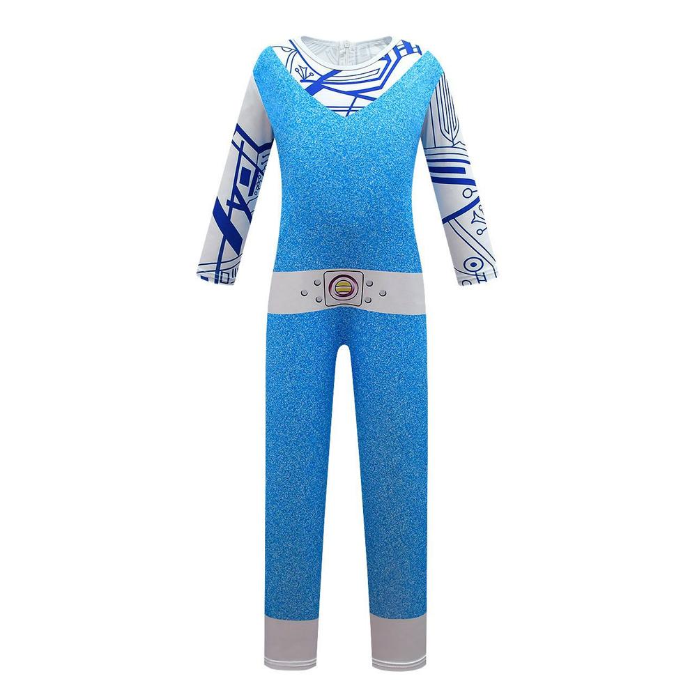 Kids Cosplay Costume Boys Girls Alien Jumpsuit Bag Full Set