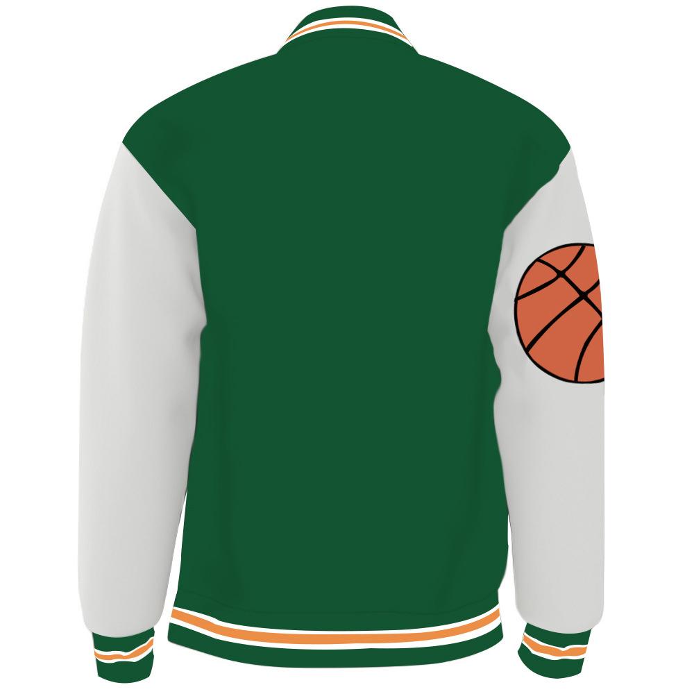 Green Baseball Jacket H Printed Varsity Jacket Sweatshirt Tracksuit Cosplay Costume