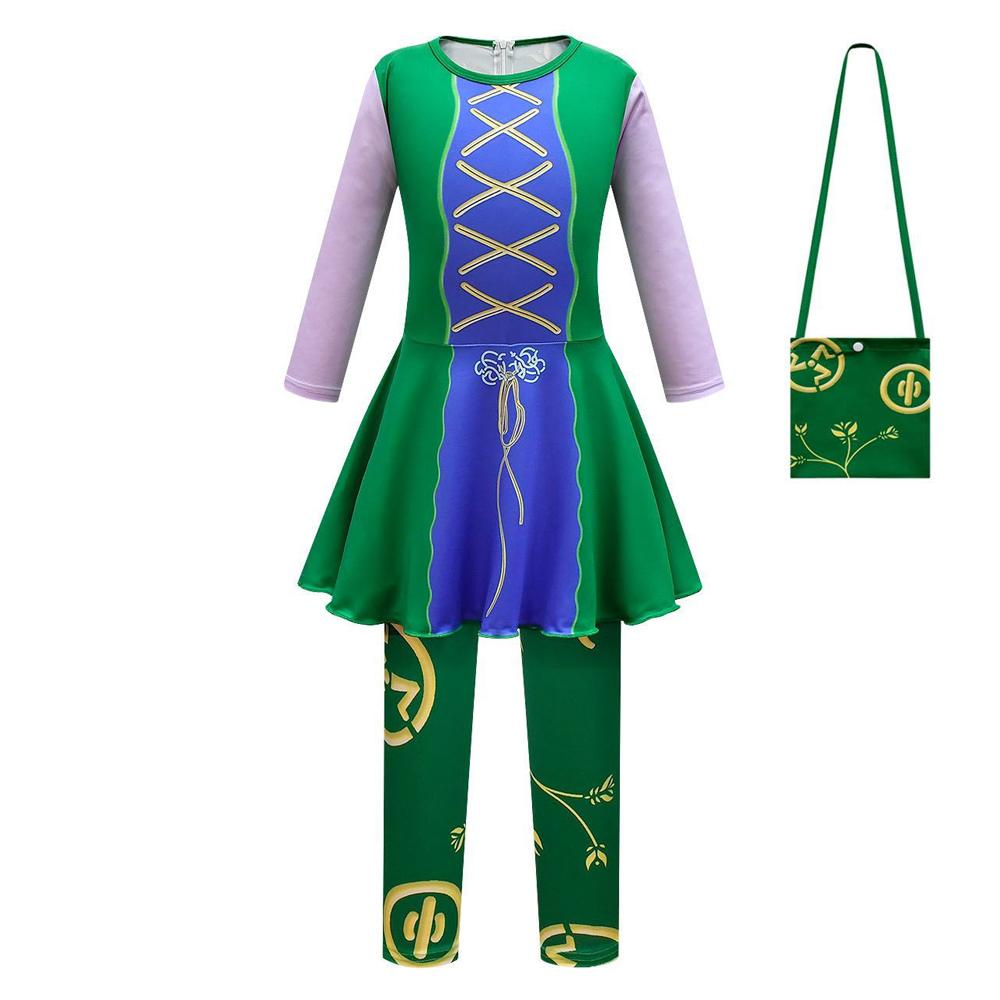 Kid Girls Winifred Sanderson Costume Cosplay Jumpsuit Uniform Outfit