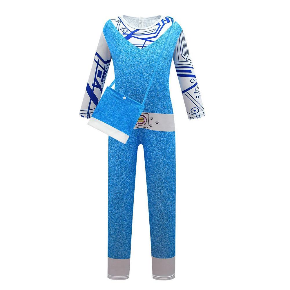 Kids Cosplay Costume Boys Girls Alien Jumpsuit Bag Full Set