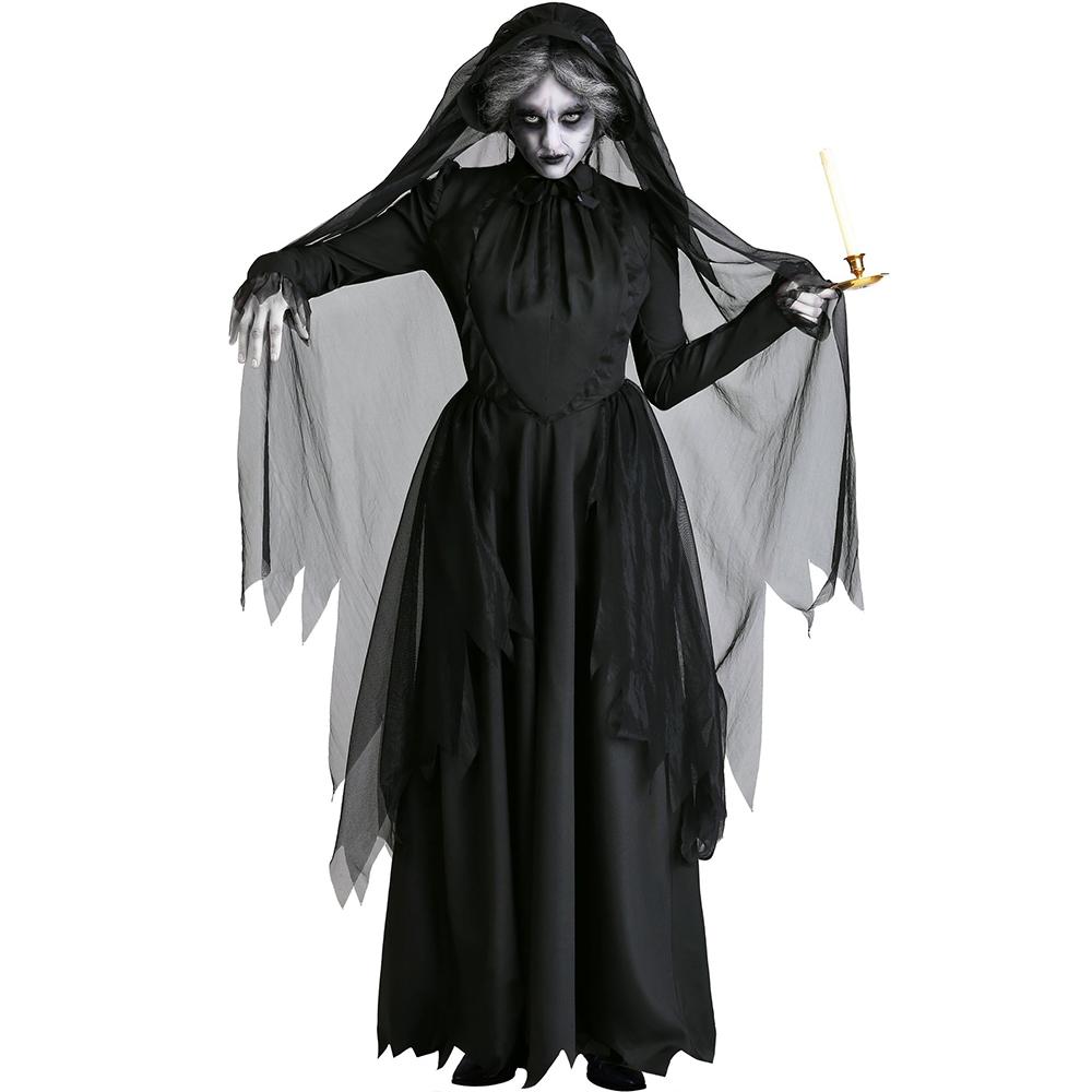 Halloween Gothic Wedding Dress Costume