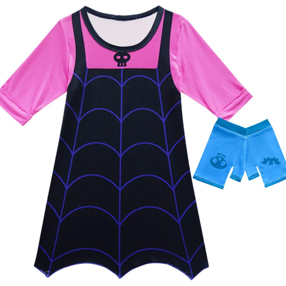 Girl Halloween Cosplay Vampirina Full Set Dress Costume