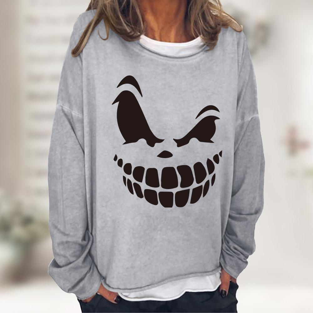 Grimace Print Crewneck Long Sleeve Sweatshirt