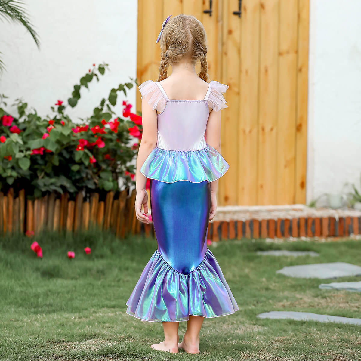 Little Mermaid Costume for Girls Ariel Princess Outfit 2023 Ariel Dress for Kids Dress Up